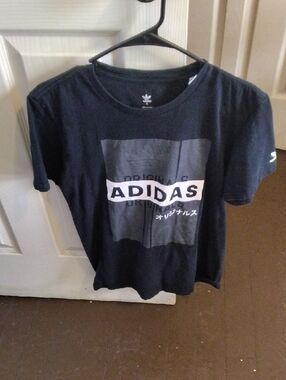 adidas Black Graphic Logo Short Sleeve Tee